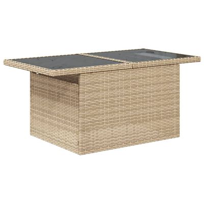 vidaXL Set Divano da Giardino 6 pz con Cuscini Beige in Polyrattan