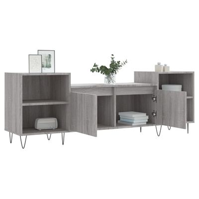 vidaXL Mobile TV Grigio Sonoma 160x35x55 cm in Legno Multistrato