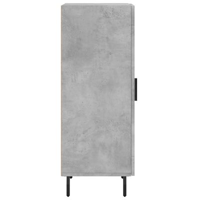 vidaXL Credenza Grigio Cemento 34,5x34x90 cm in Legno Multistrato