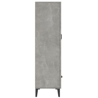 vidaXL Credenza Grigio Cemento 70x31x115 cm in Legno Multistrato