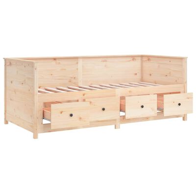 vidaXL Dormeuse senza Materasso 90x200 cm in Legno Massello di Pino