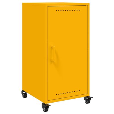 vidaXL Credenza Giallo Senape 36x39x72 cm in Acciaio