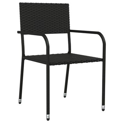 vidaXL Set da Pranzo da Giardino 3 pz in Polyrattan e Acciaio