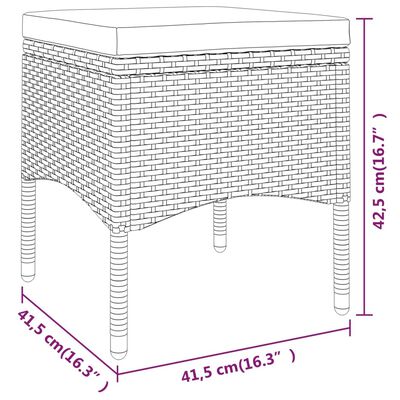 vidaXL Set da Pranzo per Giardino 5 pz in Polyrattan Marrone