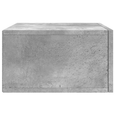 vidaXL Comodini a Muro 2 pz Grigio Cemento 35x35x20 cm