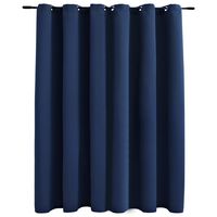 vidaXL Tenda Oscurante con Anelli in Metallo Blu 290x245 cm