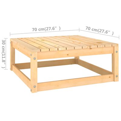 vidaXL Set Salotto Giardino 11pz Cuscini Antracite Legno Massello Pino