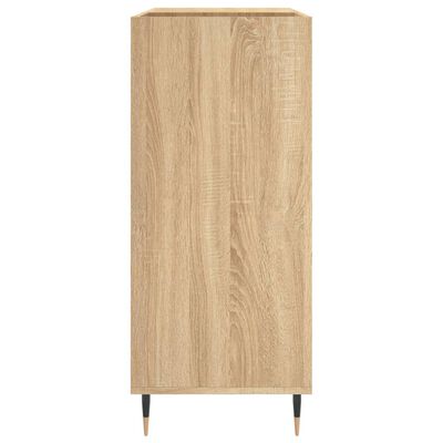 vidaXL Mobile Porta Dischi Rovere Sonoma 84,5x38x89 Legno Multistrato