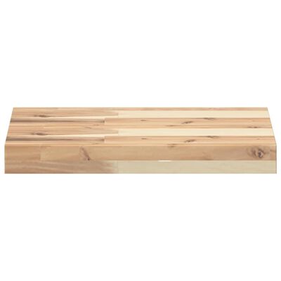 vidaXL Mensole da Parete 2 pz 60x30x4 cm Legno Acacia Non Trattato