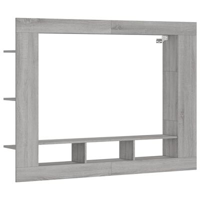 vidaXL Mobile Porta TV Grigio Sonoma 152x22x113cm in Legno Multistrato