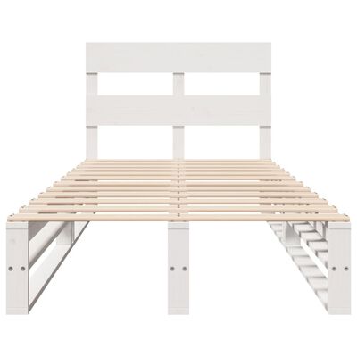 vidaXL Letto senza Materasso Bianco 90x200 cm Legno Massello di Pino