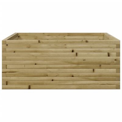 vidaXL Fioriera da Giardino 110x110x46 cm in Legno di Pino Impregnato