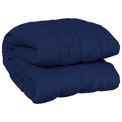 vidaXL Coperta Ponderata Blu 140x200 cm 6 kg Tessuto