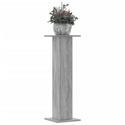 vidaXL Supporti per Piante 2 pz Grigio Sonoma 30x30x95cm in Truciolato