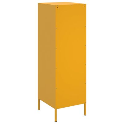 vidaXL Credenza Giallo Senape 36x39x113 cm in Acciaio