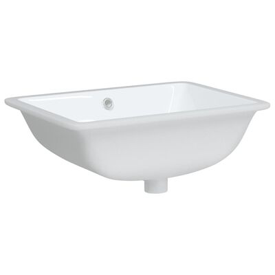 vidaXL Lavandino da Bagno Bianco 52x38,5x19,5 cm Rettangolare Ceramica