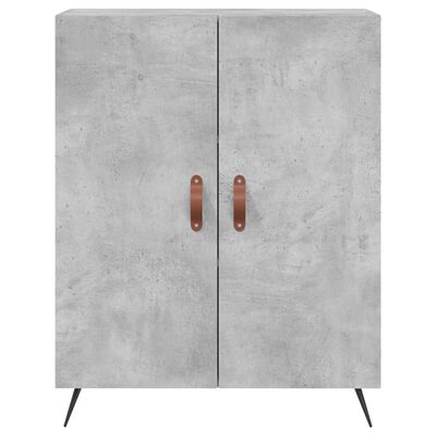 vidaXL Credenza Grigio Cemento 69,5x34x180 cm in Legno Multistrato