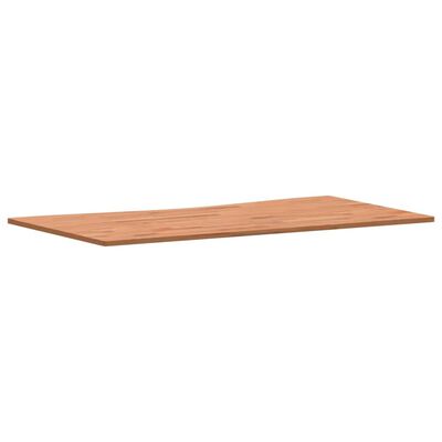 vidaXL Piano per Scrivania 110x(55-60)x1,5 cm Legno Massello di Faggio