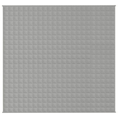 vidaXL Coperta Ponderata Grigia 220x240 cm 11 kg Tessuto