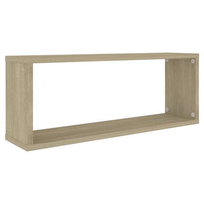 vidaXL Mensole a Cubo 4 pz Sonoma 60x15x23 cm in Truciolato