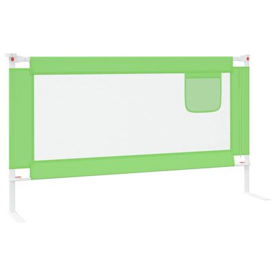 vidaXL Sponda Letto di Sicurezza per Bambini Verde 150x25cm in Tessuto