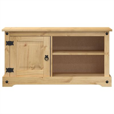 vidaXL Mobile Porta TV Corona 100x37x52 cm in Legno Massello di Pino