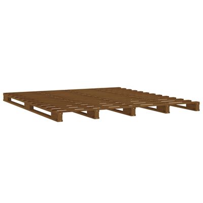 vidaXL Giroletto ambra 150x200 cm in Legno Massello di Pino King