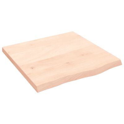 vidaXL Piano Bagno 60x60x(2-4) cm in Legno Massello Non Trattato