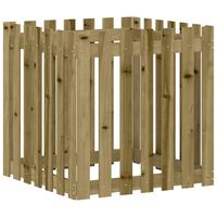 vidaXL Fioriera Giardino a Recinzione 70x70x70 cm in Pino Impregnato