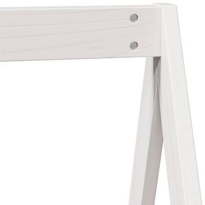 vidaXL Tetto Letto Bambini Bianco 199x80,5x88 cm Legno Massello Pino