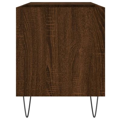 vidaXL Mobile Porta Dischi Rovere Marrone 85x38x48cm Legno Multistrato