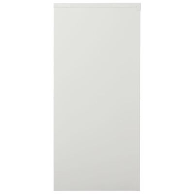 vidaXL Armadio con Ante Scorrevoli Grigio Chiaro 90x40x90cm in Acciaio