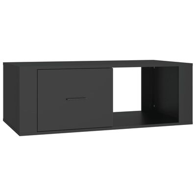 vidaXL Tavolino da Salotto Nero 100x50,5x35 cm in Legno Multistrato