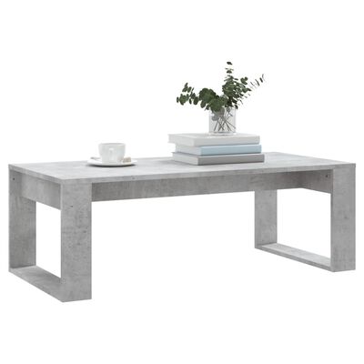 vidaXL Tavolino Salotto Grigio Cemento 102x50x35 cm Legno Multistrato