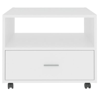 vidaXL Tavolino da Salotto Bianco 55x55x40 cm in Legno Multistrato