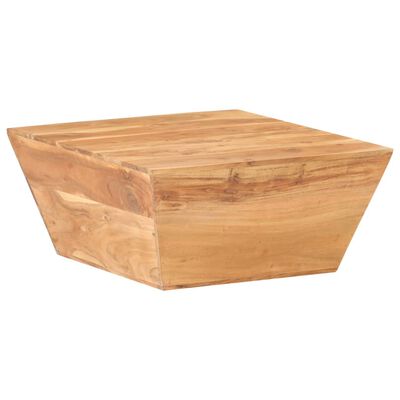 vidaXL Tavolino Salotto a Forma di V 66x66x30 cm Legno Massello Acacia