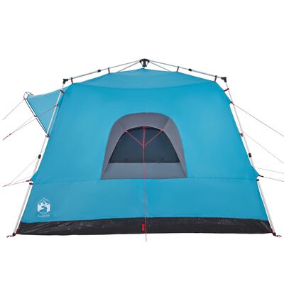 vidaXL Tenda Familiare Cabina 7 Persone Blu a Rilascio Rapido