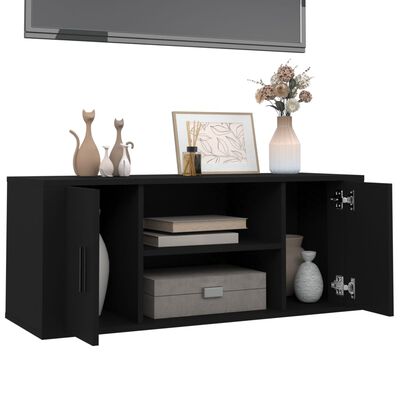 vidaXL Mobile Porta TV Nero 100x35x40 cm in Legno Multistrato