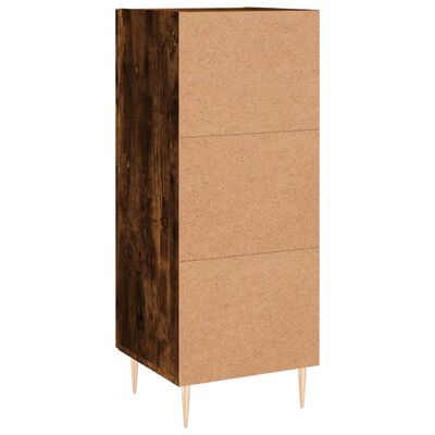 vidaXL Credenza Rovere Fumo 34,5x34x90 cm in Legno Multistrato