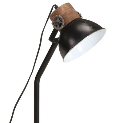 vidaXL Lampada da Scrivania 25 W Nera 18x18x60 cm E27