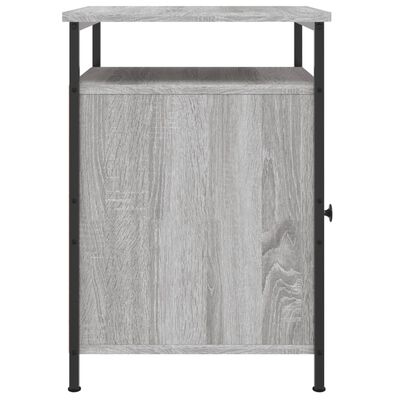 vidaXL Comodini 2 pz Grigio Sonoma 40x42x60 cm in Legno Multistrato