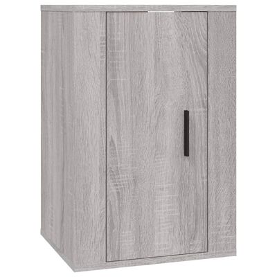 vidaXL Set Mobili Porta TV 2 pz Grigio Sonoma in Legno Multistrato