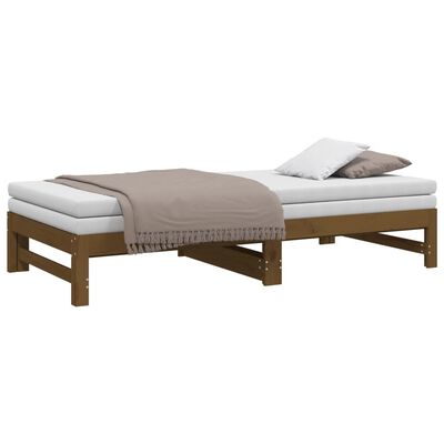 vidaXL Dormeuse Estraibile Ambra 2x(75x190) cm Legno Massello di Pino