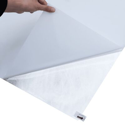 vidaXL Pellicola Statica Smerigliata Bianco Trasparente 90x500 cm PVC