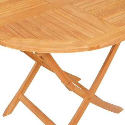 vidaXL Set da Pranzo per Giardino 5 pz in Legno Massello di Teak