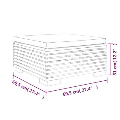 vidaXL Set Divani da Giardino 6 pz con Cuscini Legno Massello di Teak