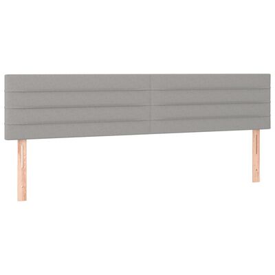 vidaXL Testiere 2 pz Grigio Chiaro 100x5x78/88 cm in Tessuto