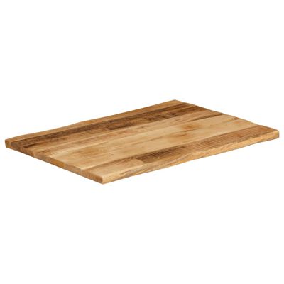 vidaXL Piano Tavolo Bordi Vivi 70x60x2,5cm Legno Massello Mango Grezzo