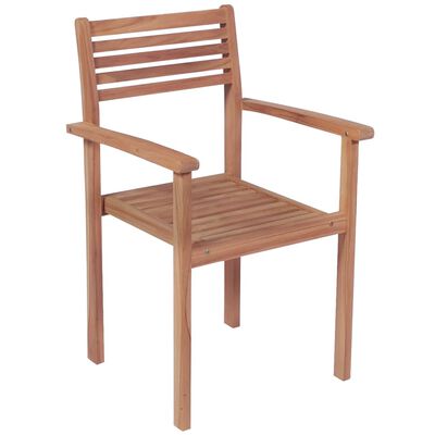 vidaXL Sedie da Giardino 4 pz con Cuscini Antracite Massello di Teak