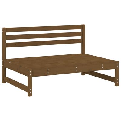 vidaXL Set Salotto da Giardino 2 pz ambra in Legno Massello di Pino